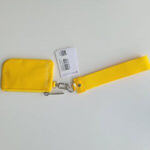 Lululemon Dual Pouch Wristlet (one pouch) Maize Yellow/Lemon Wash